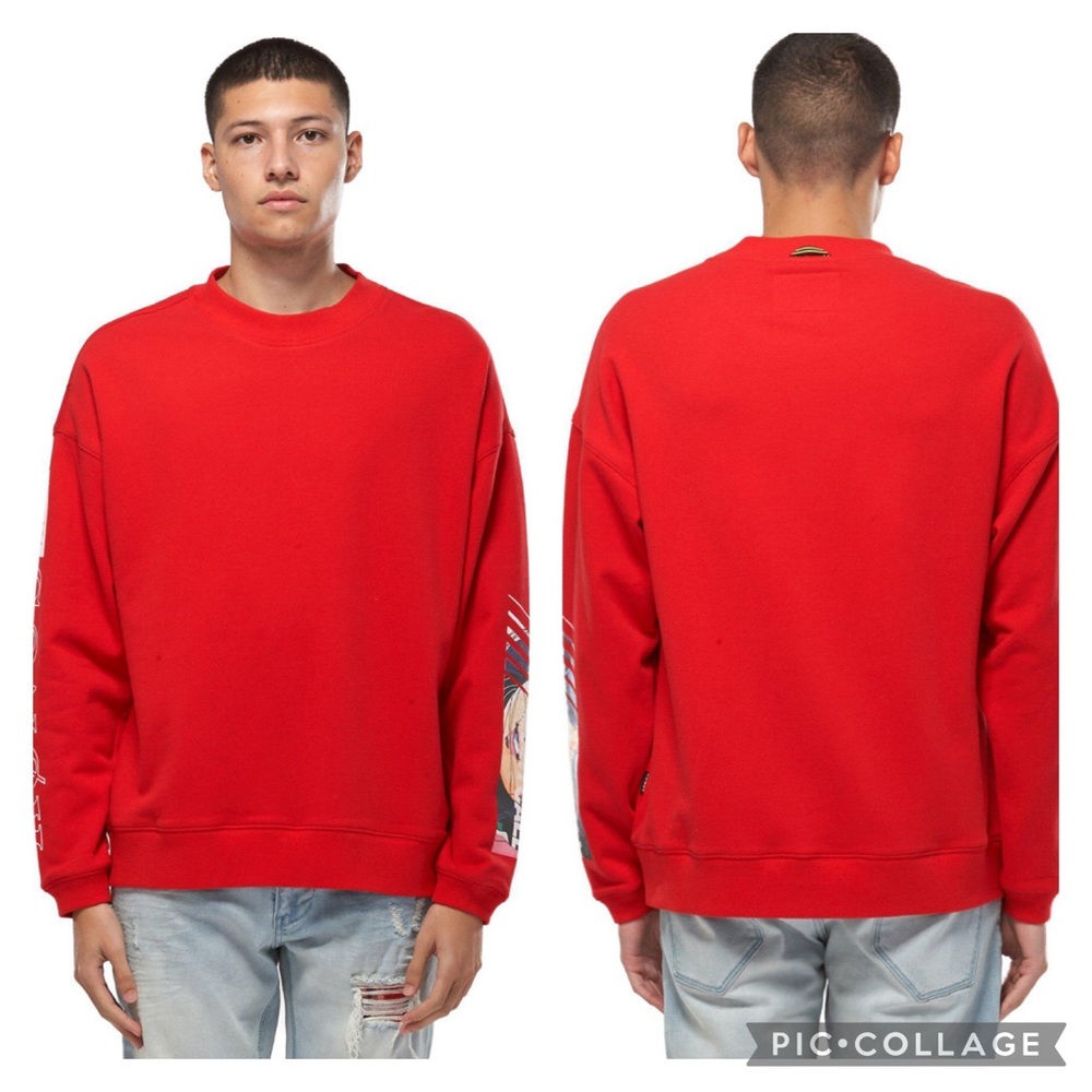 NWOT Konus Red Men's Oversize Sweatshirt in Red